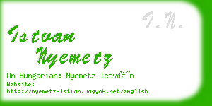 istvan nyemetz business card